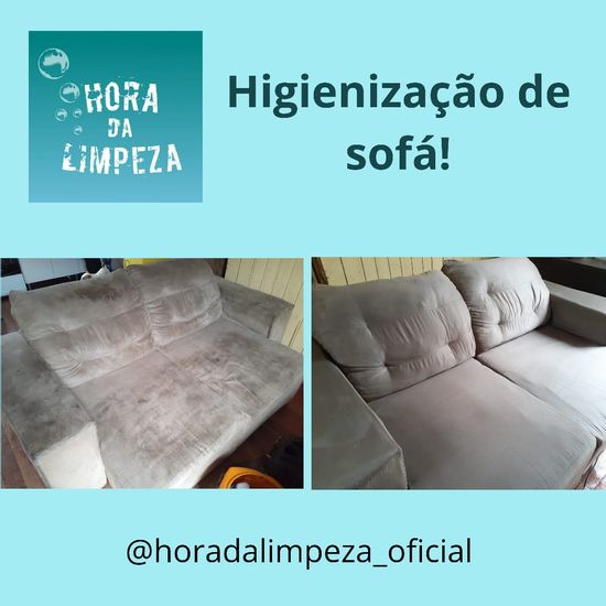 Hora da Limpeza Higienização de Sofá 3